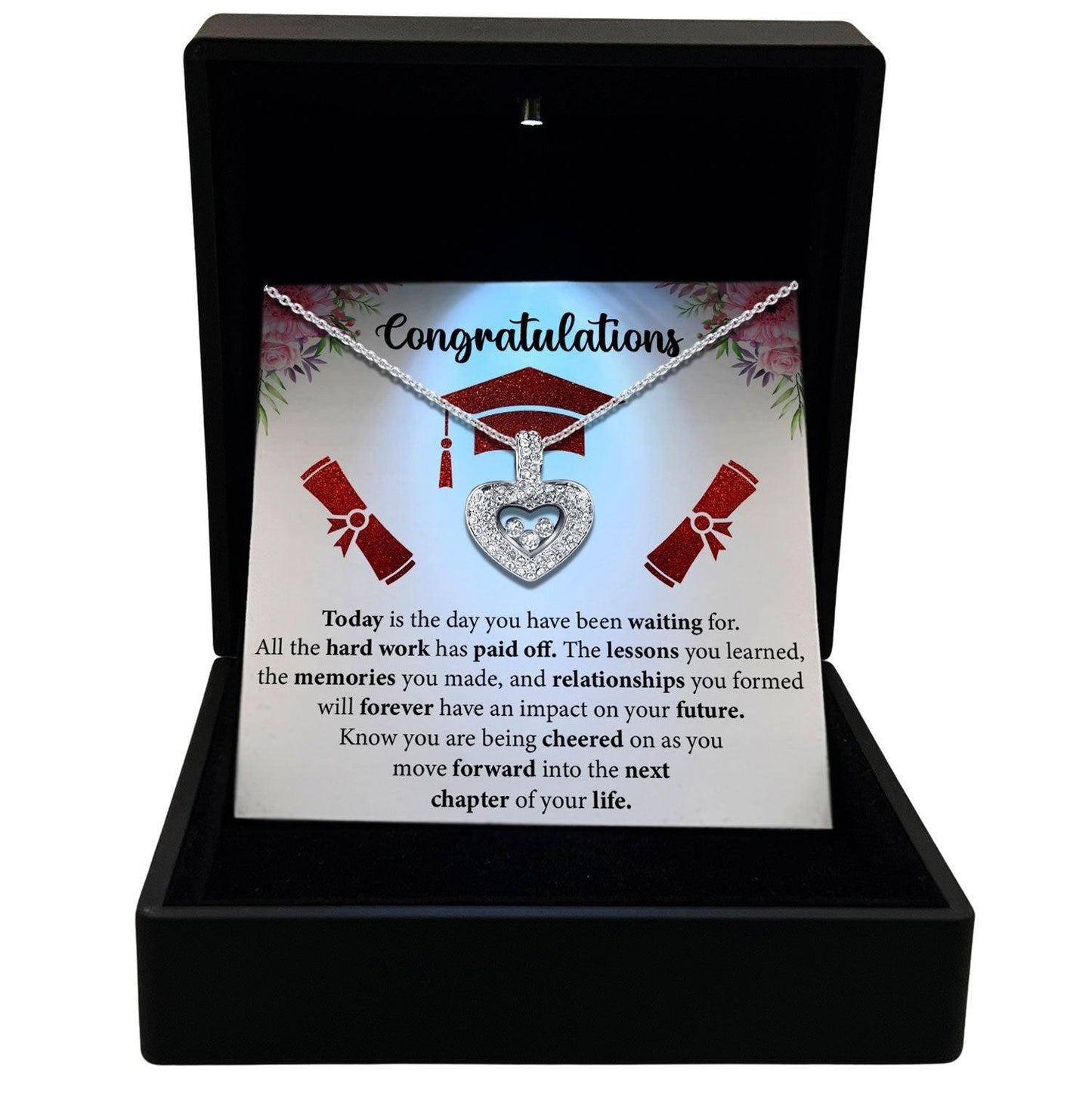 Women's Necklace Graduation Gift Pendant Jewelry, Card2