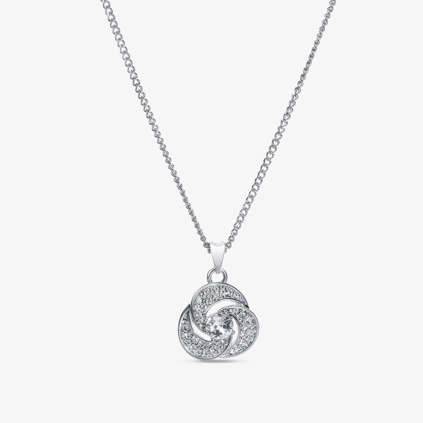 AllGifting, Love Knot Necklace For Women, Sister Gift Gold Plated Love Knot Jewelry, Card4