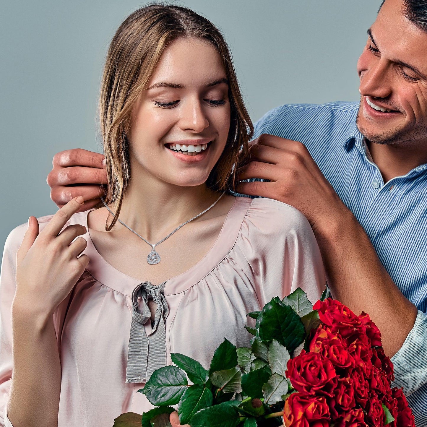 AllGifting, Love Knot Necklace For Women, Pendant Jewelry, Card15