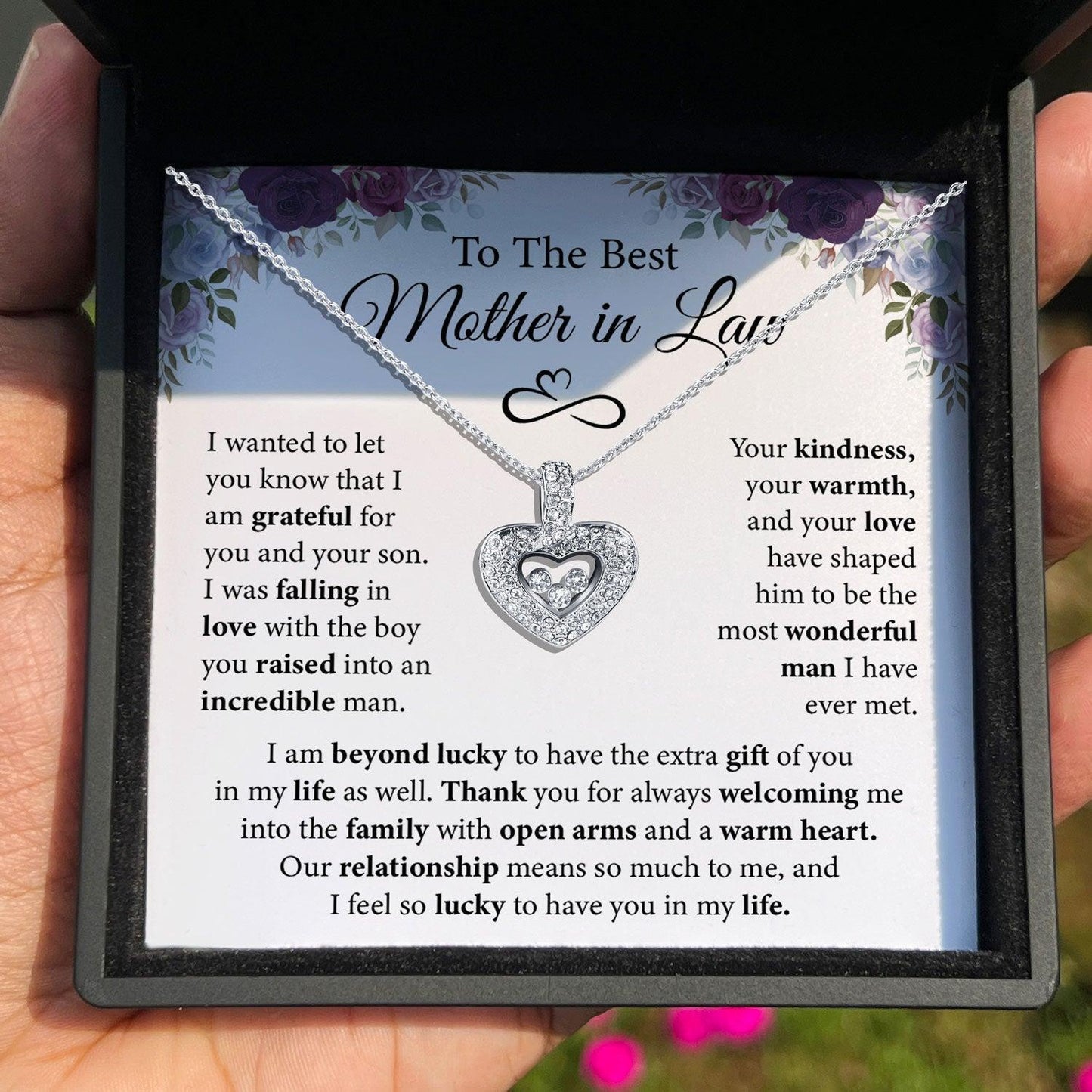 AllGifting, Floating Heart Necklace, Pendant Jewelry, Card48