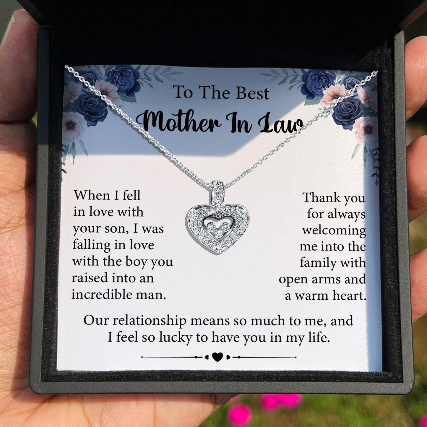 AllGifting, Floating Heart Necklace, Pendant Jewelry, Card49