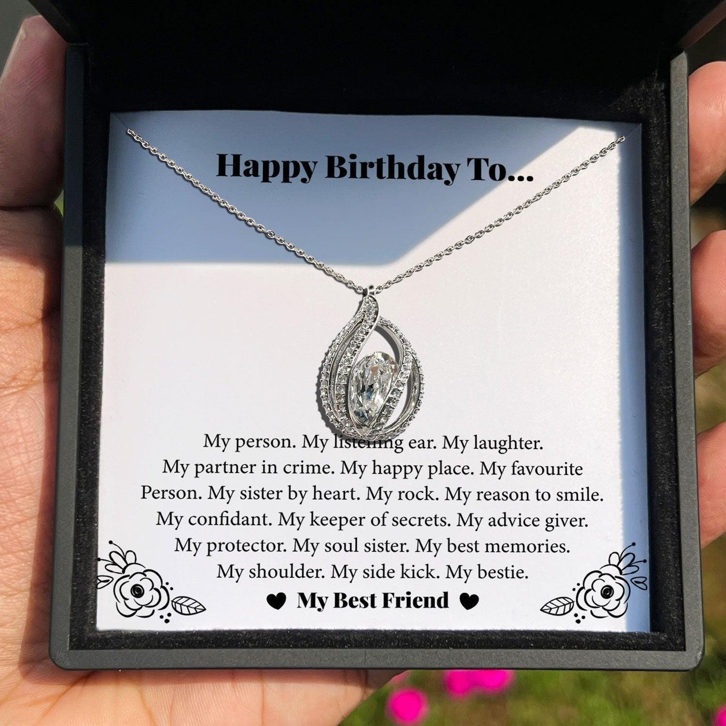 AllGifting, Birdcage Necklace For Women, Pendant Jewelry, Card50
