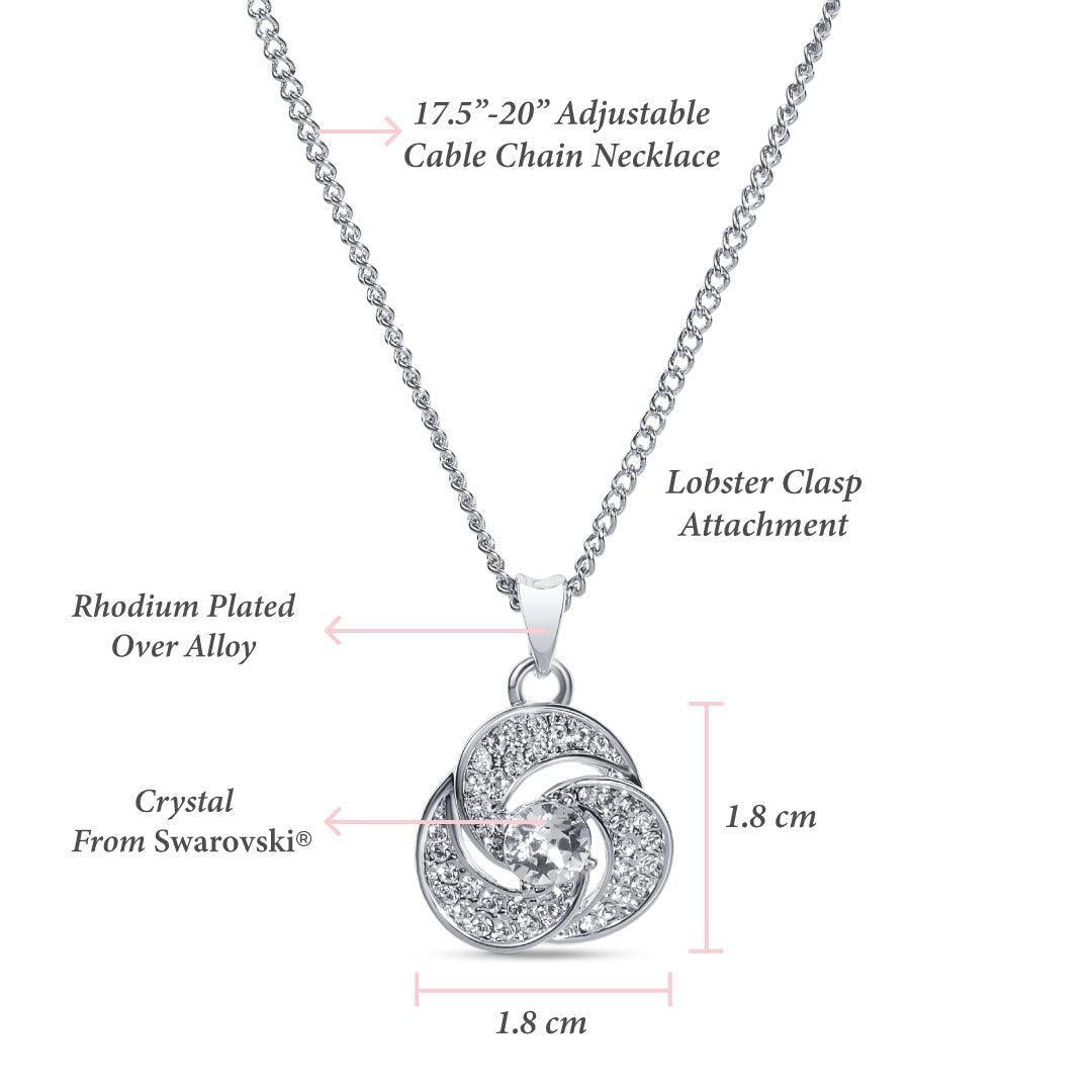AllGifting, Love Knot Necklace For Women, Pendant Jewelry, Card56