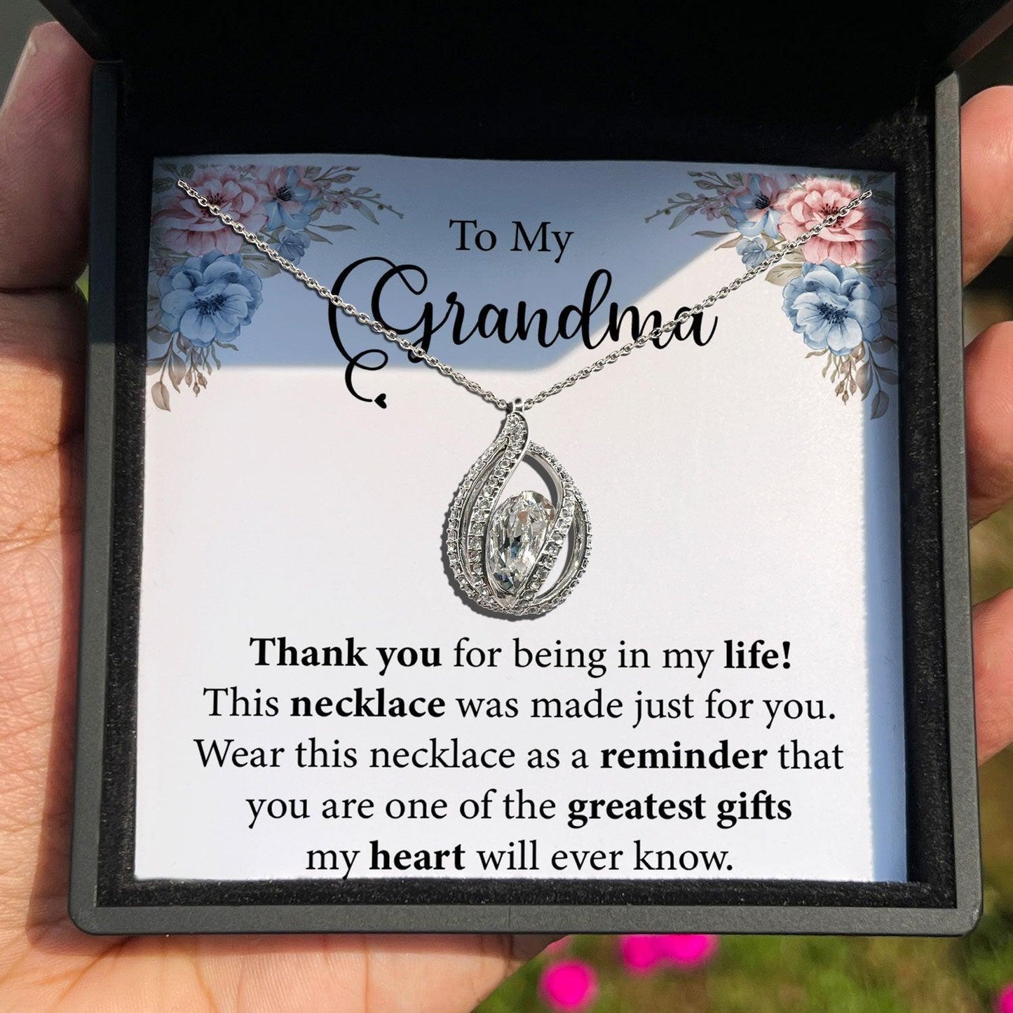 AllGifting, Birdcage Necklace For Women, Pendant Jewelry, Card60