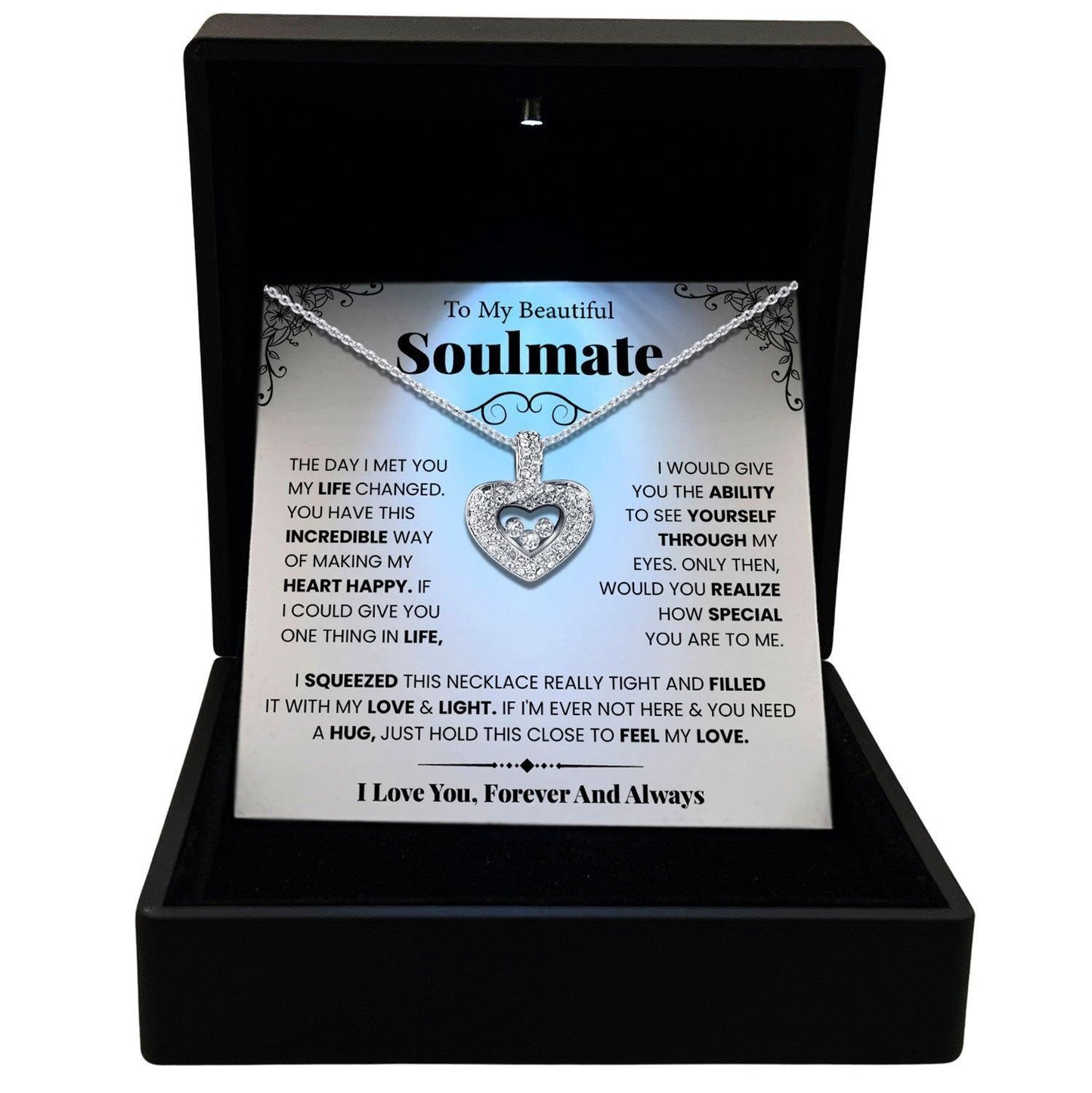Women's Necklace Soulmate Gift Pendant Jewelry, Card2