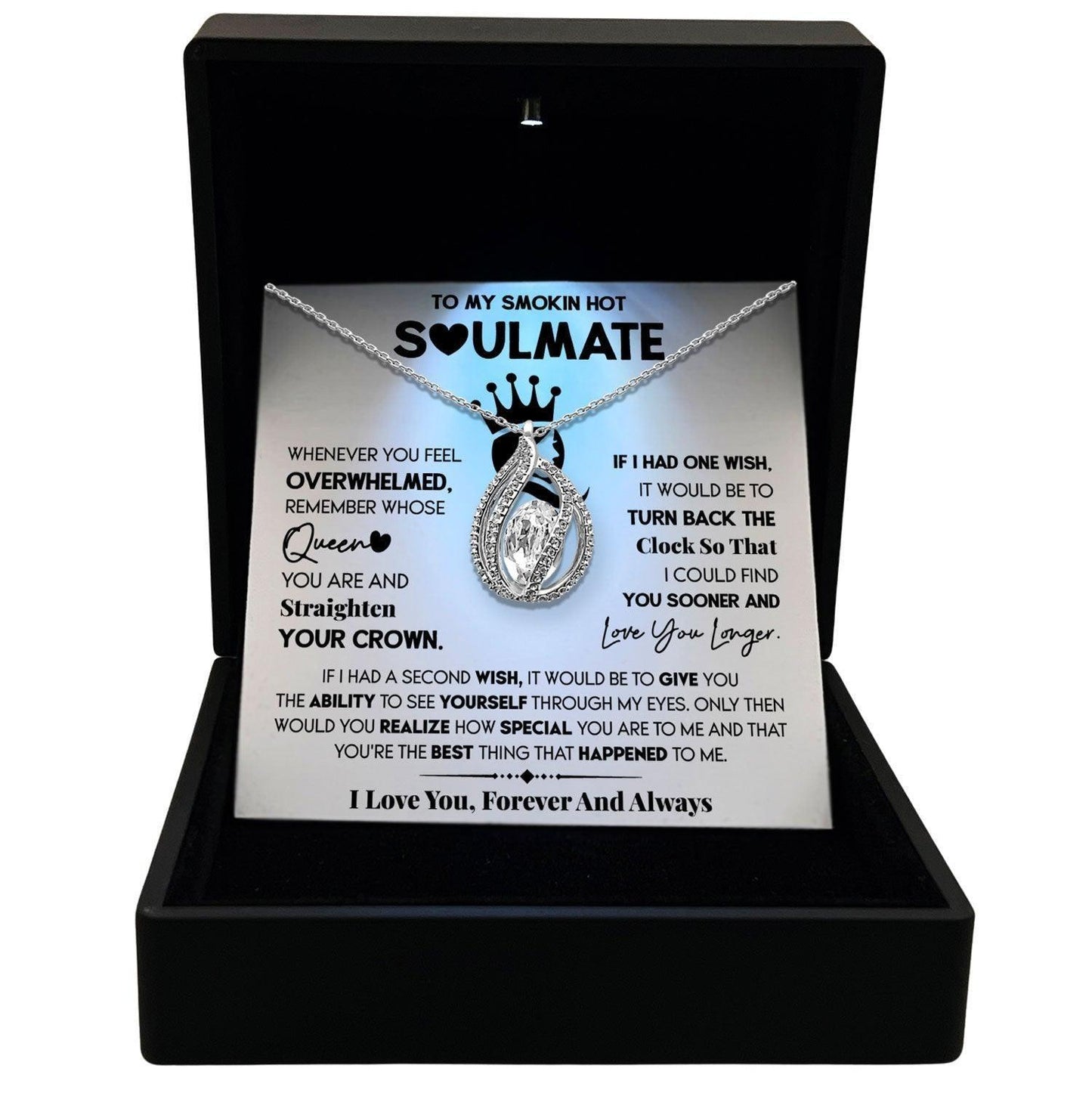 Women's Necklace Soulmate Gift Pendant Jewelry, Card5