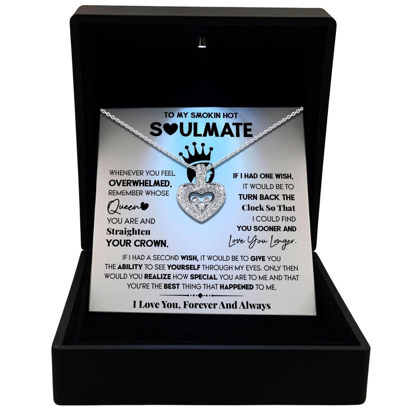 Women's Necklace Soulmate Gift Pendant Jewelry, Card6