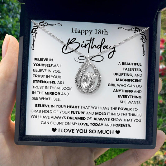 AllGifting, Women's Necklace, Orbital Birdcage, 18th Birthday Gift for Her Sterling Silver Birdcage Pendant Jewelry
