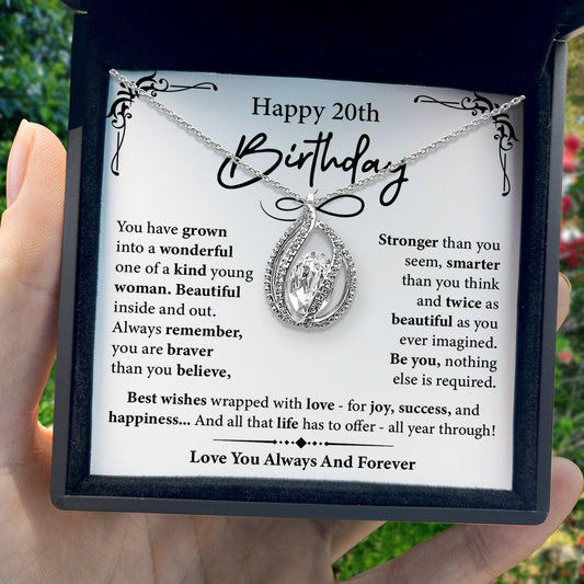 AllGifting, Women's Necklace, Orbital Birdcage, 20th Birthday Gift for Her Sterling Silver Birdcage Pendant Jewelry