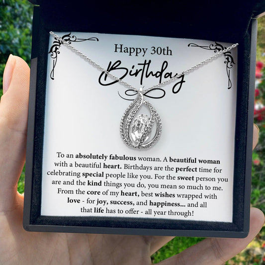 AllGifting, Women's Necklace, Orbital Birdcage, 30th Birthday Gift for Her Sterling Silver Birdcage Pendant Jewelry