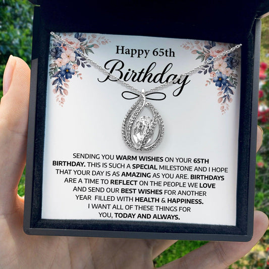 AllGifting, Women's Necklace, Orbital Birdcage, 65th Birthday Gift for Her Sterling Silver Birdcage Pendant Jewelry