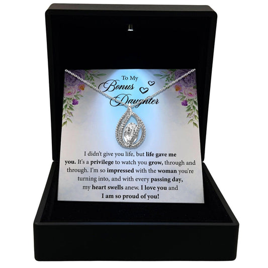 AllGifting, Women's Necklace, Orbital Birdcage, Bonus Daughter Gift Sterling Silver Birdcage Pendant Jewelry, Card2
