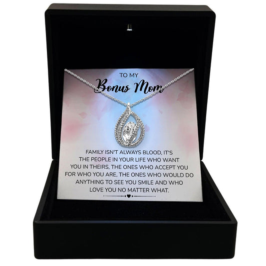 AllGifting, Women's Necklace, Orbital Birdcage, Bonus Mom Gift Sterling Silver Birdcage Pendant Jewelry, Card1