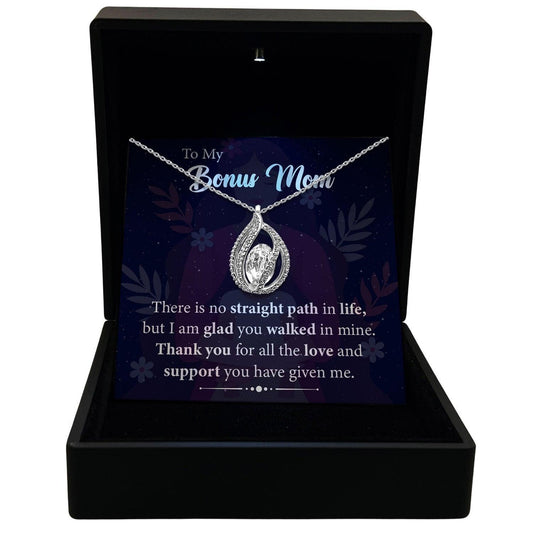 AllGifting, Women's Necklace, Orbital Birdcage, Bonus Mom Gift Sterling Silver Birdcage Pendant Jewelry, Card4