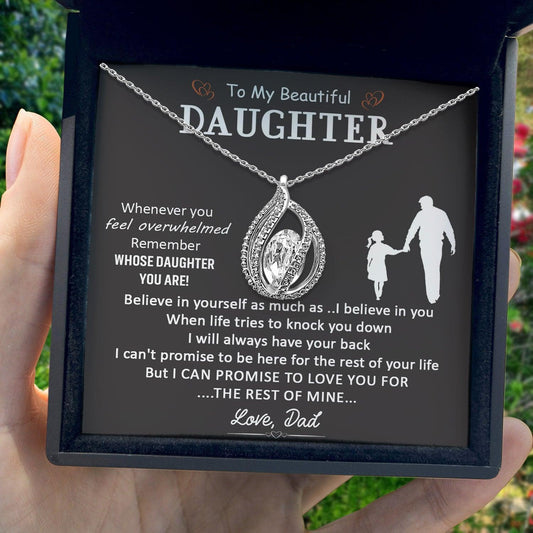 AllGifting, Birdcage Necklace For Women, Daughter Gift Sterling Silver Birdcage Pendant Jewelry, Card4