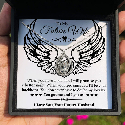 AllGifting, Birdcage Necklace For Women, Future Wife Gift Sterling Silver Birdcage Pendant Jewelry, Card11