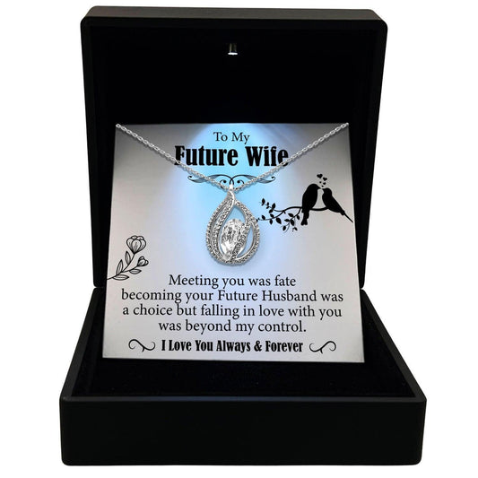 AllGifting, Women's Necklace, Orbital Birdcage, Future Wife Gift Sterling Silver Birdcage Pendant Jewelry, Card4
