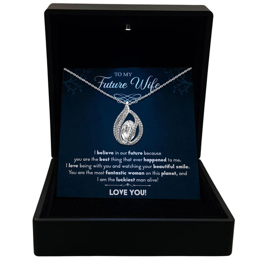 AllGifting, Women's Necklace, Orbital Birdcage, Future Wife Gift Sterling Silver Birdcage Pendant Jewelry, Card5