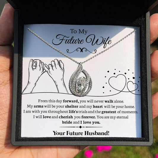 AllGifting, Birdcage Necklace For Women, Future Wife Gift Sterling Silver Birdcage Pendant Jewelry, Card7