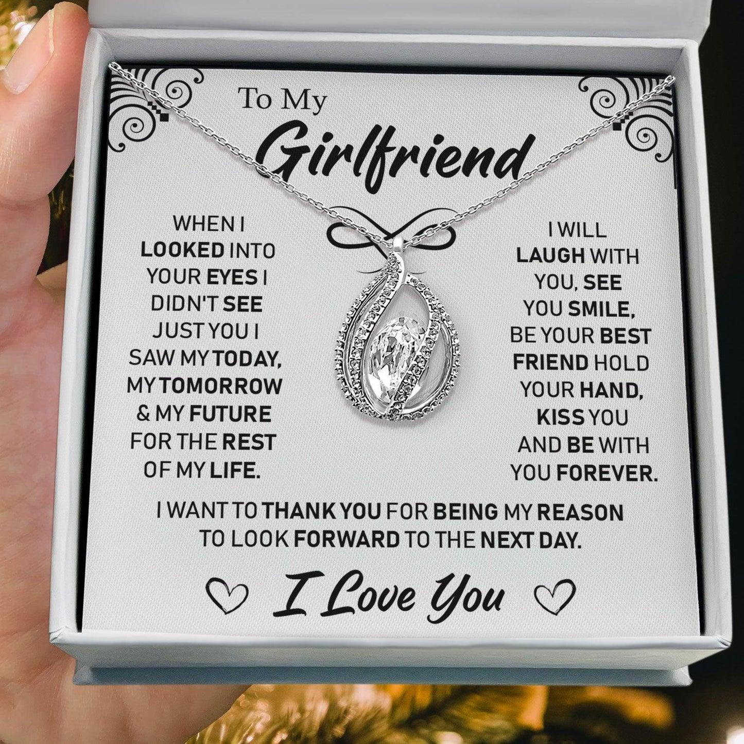 AllGifting, Birdcage Necklace For Women, Girlfriend Gift Sterling Silver Birdcage Pendant Jewelry, Card4