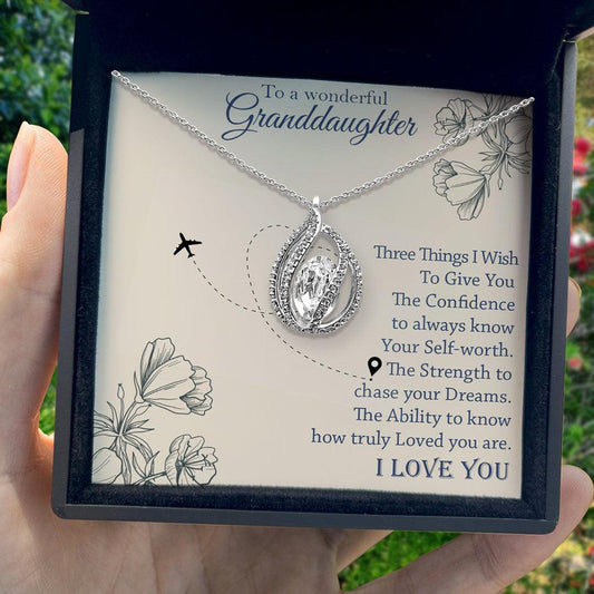 AllGifting, Birdcage Necklace For Women, Granddaughter Gift Sterling Silver Birdcage Pendant Jewelry