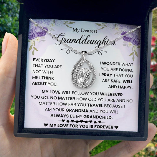 AllGifting, Birdcage Necklace For Women, Granddaughter Gift Sterling Silver Birdcage Pendant Jewelry, Card3