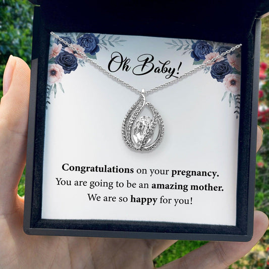 AllGifting, Birdcage Necklace For Women, Mama To Be Gift Sterling Silver Birdcage Pendant Jewelry