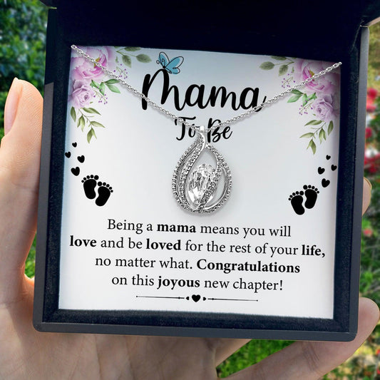 AllGifting, Birdcage Necklace For Women, Mama To Be Gift Sterling Silver Birdcage Pendant Jewelry, Card1