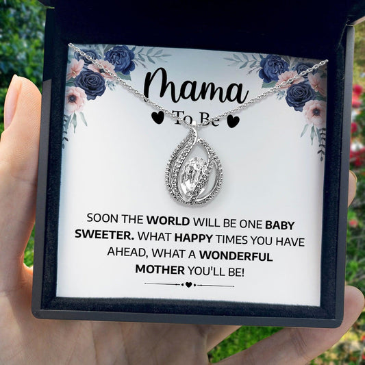 AllGifting, Birdcage Necklace For Women, Mama To Be Gift Sterling Silver Birdcage Pendant Jewelry, Card2