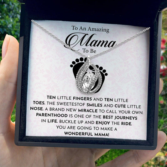 AllGifting, Birdcage Necklace For Women, Mama To Be Gift Sterling Silver Birdcage Pendant Jewelry, Card3