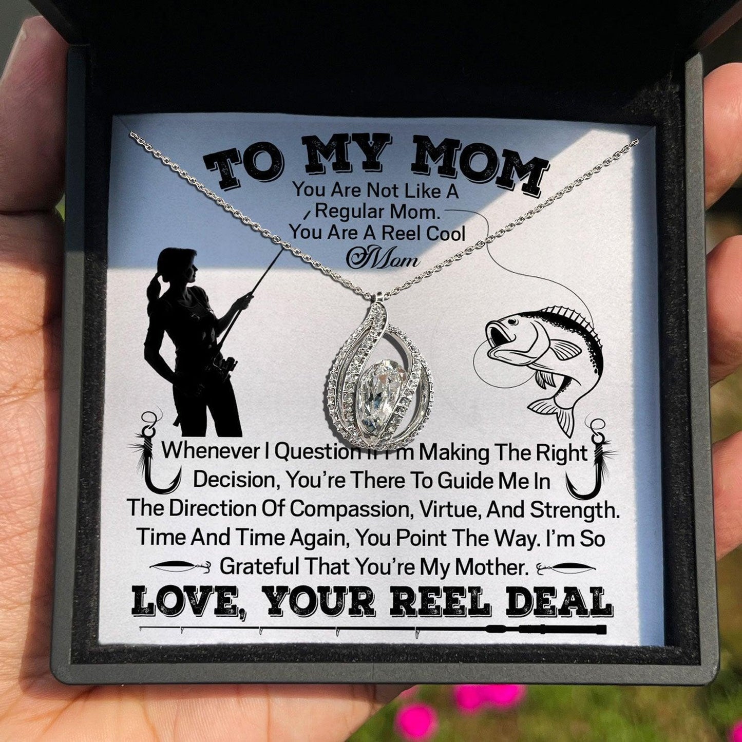 AllGifting, Birdcage Necklace For Women, Mom Gift Sterling Silver Birdcage Pendant Jewelry, Card17