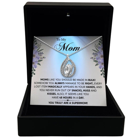 AllGifting, Women's Necklace, Orbital Birdcage, Mom Gift Sterling Silver Birdcage Pendant Jewelry, Card19