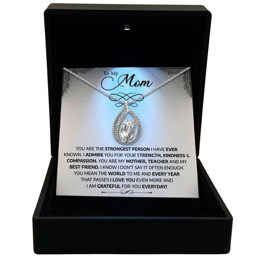 AllGifting, Women's Necklace, Orbital Birdcage, Mom Gift Sterling Silver Birdcage Pendant Jewelry, Card24