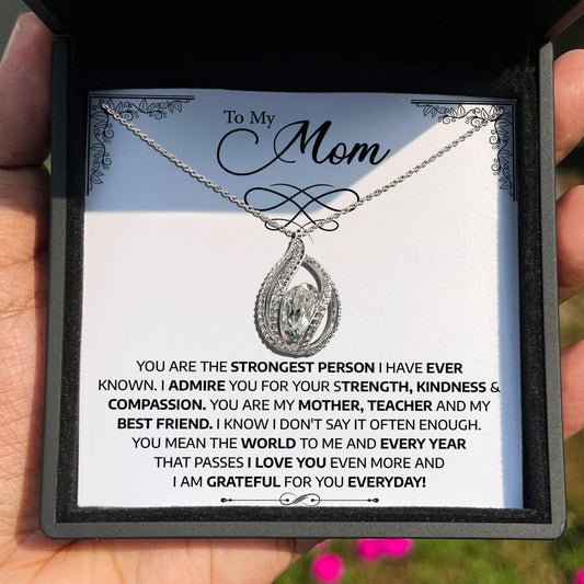 AllGifting, Birdcage Necklace For Women, Mom Gift Sterling Silver Birdcage Pendant Jewelry, Card24