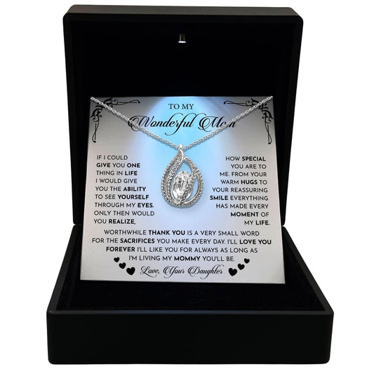 AllGifting, Women's Necklace, Orbital Birdcage, Mom Gift Sterling Silver Birdcage Pendant Jewelry, Card27