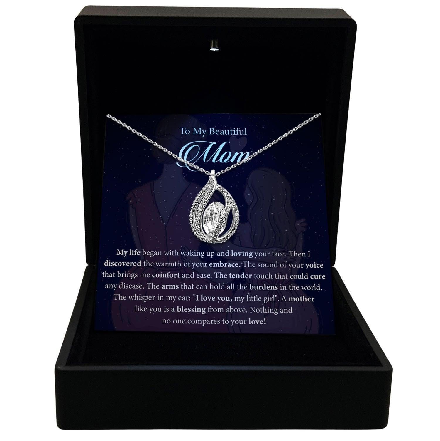 AllGifting, Women's Necklace, Orbital Birdcage, Mom Gift Sterling Silver Birdcage Pendant Jewelry, Card3