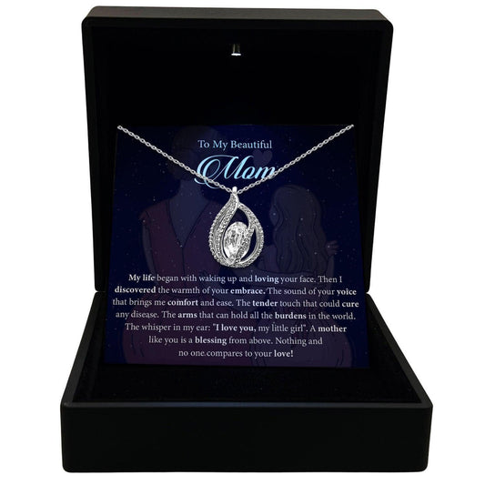 AllGifting, Women's Necklace, Orbital Birdcage, Mom Gift Sterling Silver Birdcage Pendant Jewelry, Card3