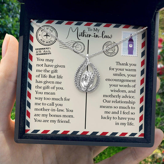 AllGifting, Birdcage Necklace For Women, Mother-in-Law Gift Sterling Silver Birdcage Pendant Jewelry, Card1