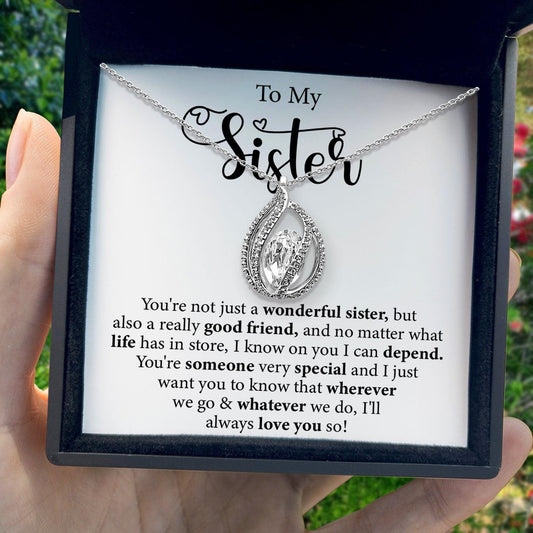 AllGifting, Birdcage Necklace For Women, Sister Gift Sterling Silver Birdcage Pendant Jewelry, Card3