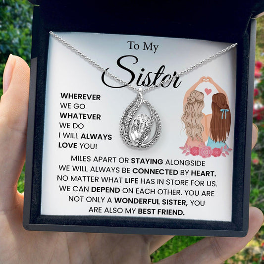 AllGifting, Birdcage Necklace For Women, Sister Gift Sterling Silver Birdcage Pendant Jewelry, Card7