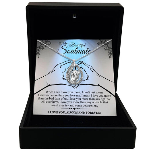 AllGifting, Women's Necklace, Orbital Birdcage, Soulmate Gift Sterling Silver Birdcage Pendant Jewelry, Card1