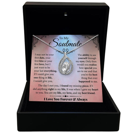 AllGifting, Women's Necklace, Orbital Birdcage, Soulmate Gift Sterling Silver Birdcage Pendant Jewelry, Card11