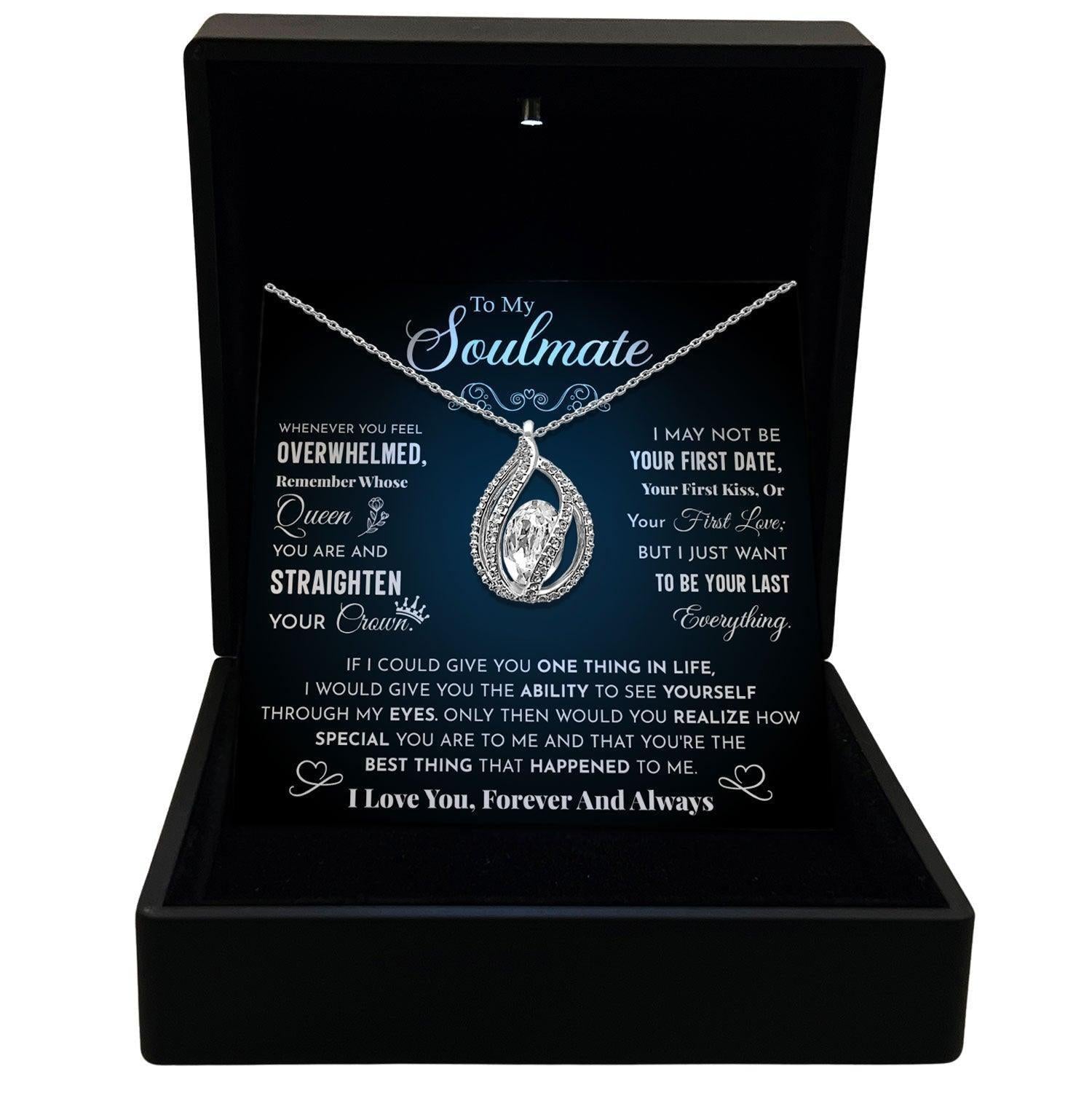AllGifting, Women's Necklace, Orbital Birdcage, Soulmate Gift Sterling Silver Birdcage Pendant Jewelry, Card13