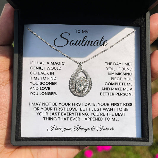 AllGifting, Birdcage Necklace For Women, Soulmate Gift Sterling Silver Birdcage Pendant Jewelry, Card15