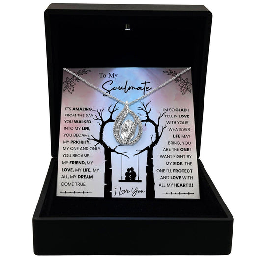 AllGifting, Women's Necklace, Orbital Birdcage, Soulmate Gift Sterling Silver Birdcage Pendant Jewelry, Card17