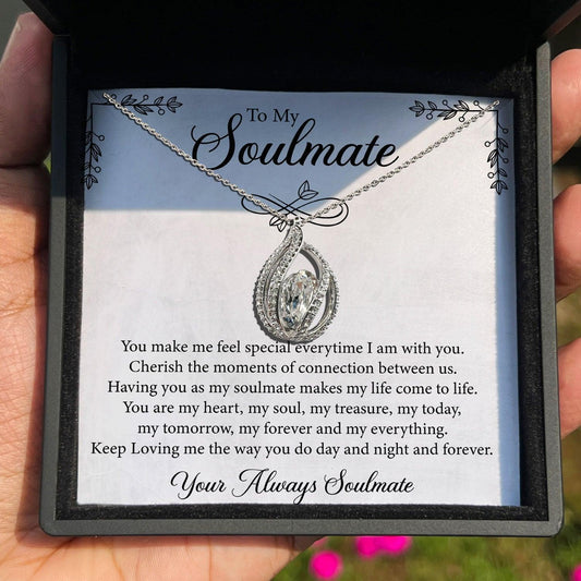 AllGifting, Birdcage Necklace For Women, Soulmate Gift Sterling Silver Birdcage Pendant Jewelry, Card18