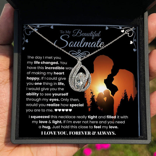 AllGifting, Birdcage Necklace For Women, Soulmate Gift Sterling Silver Birdcage Pendant Jewelry, Card5