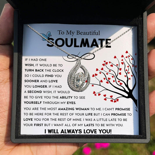 AllGifting, Birdcage Necklace For Women, Soulmate Gift Sterling Silver Birdcage Pendant Jewelry, Card7