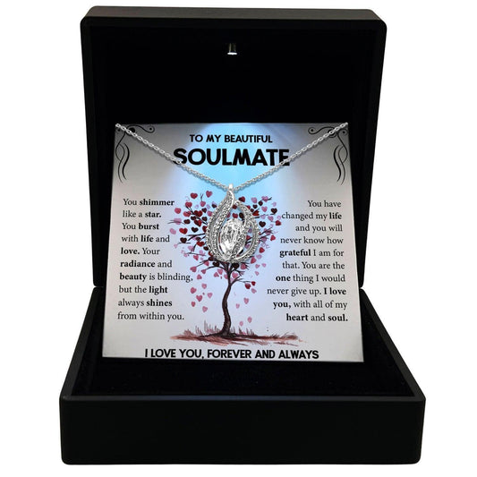 AllGifting, Women's Necklace, Orbital Birdcage, Soulmate Gift Sterling Silver Birdcage Pendant Jewelry, Card9