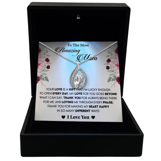 AllGifting, Women's Necklace, Orbital Birdcage Sterling Silver Birdcage Pendant Jewelry, Card18